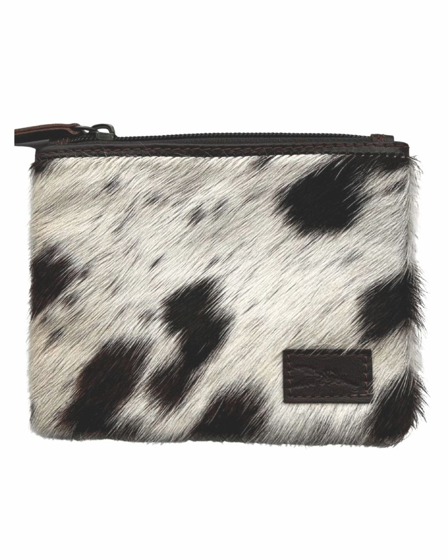 The Charlton Coin Cowhide Purse - Brown