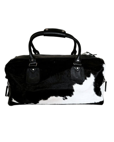 The Dorchester Cowhide Duffel - Black