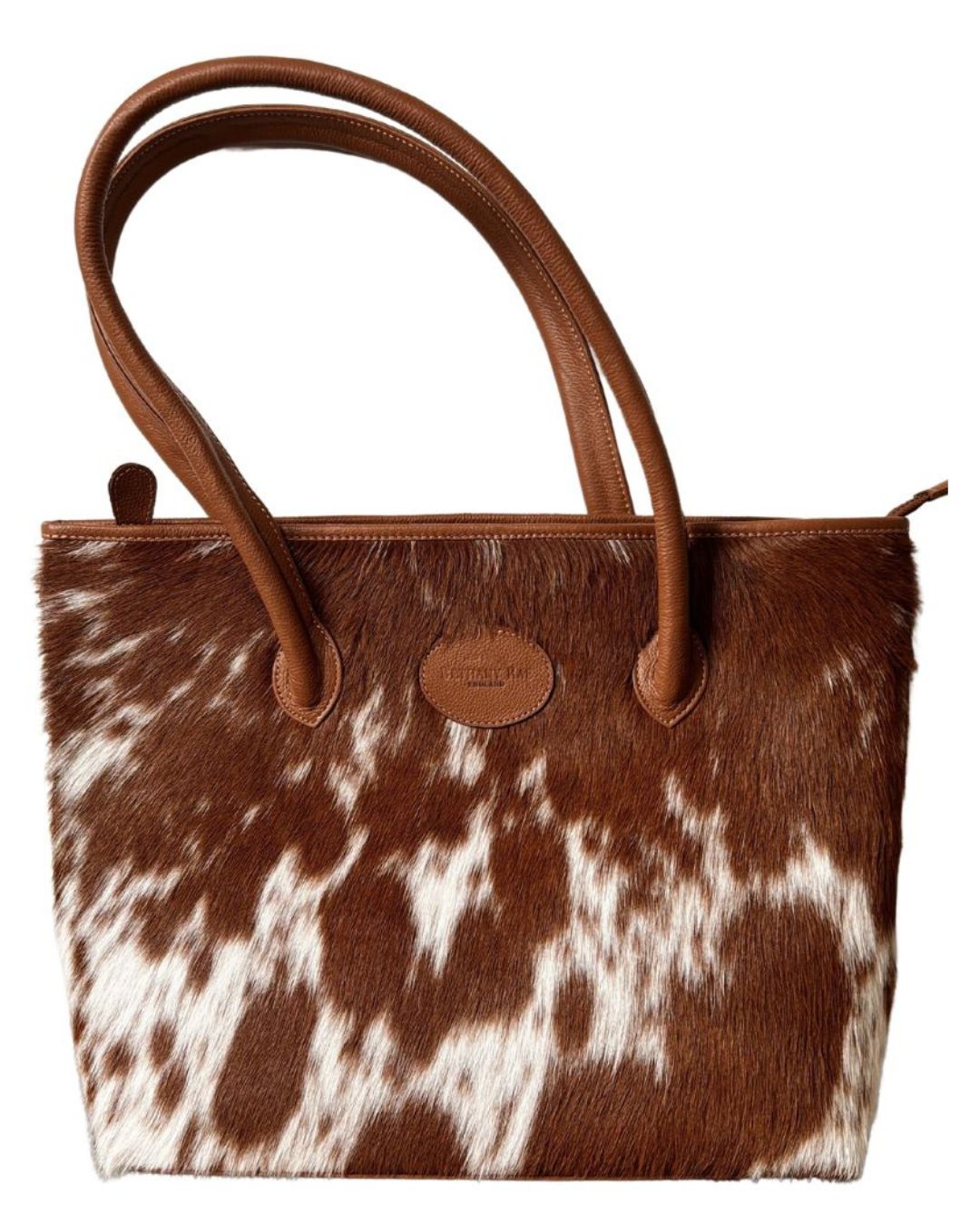 The Upton Cowhide Handbag - Caramel