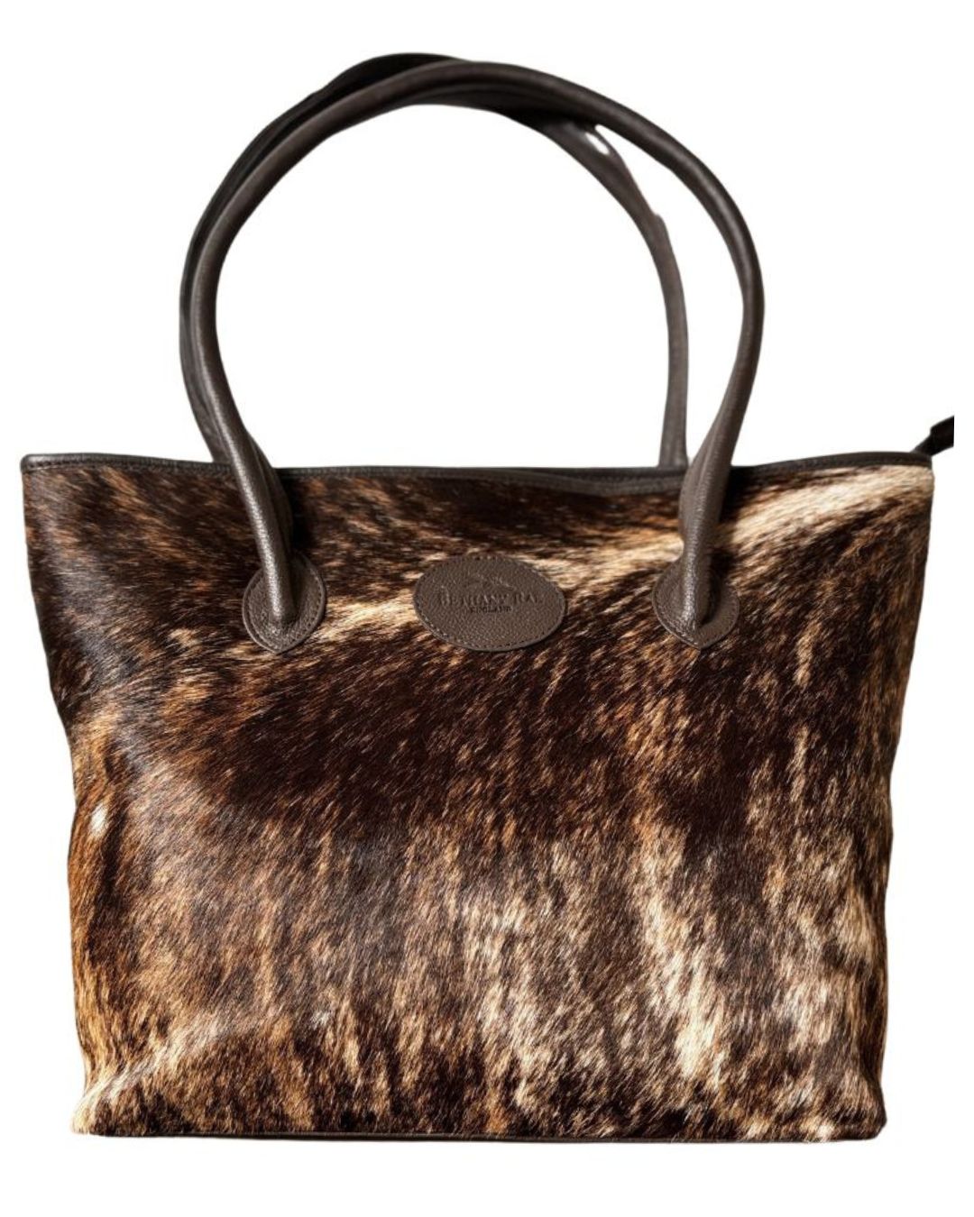 The Upton Cowhide Handbag - Brown