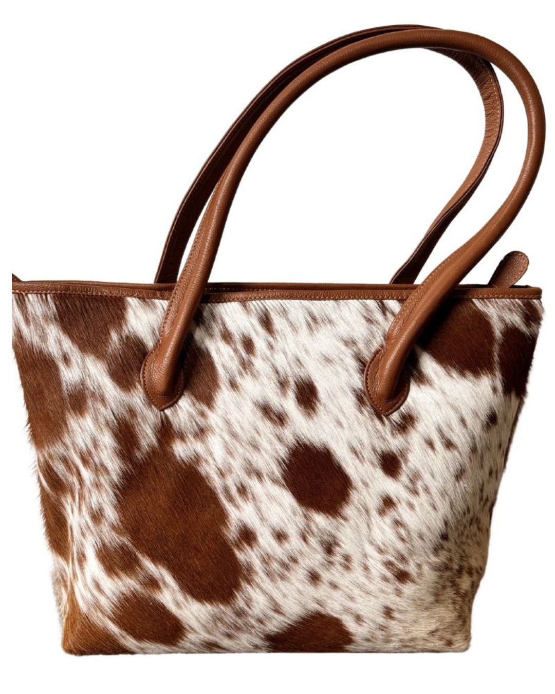 The Upton Cowhide Handbag - Caramel