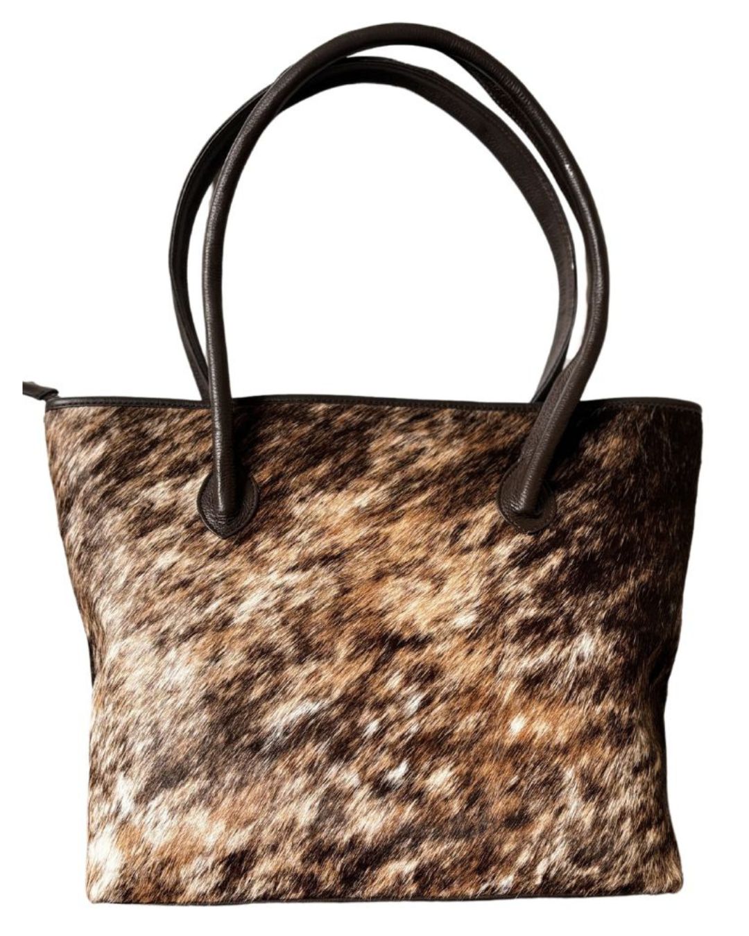 The Upton Cowhide Handbag - Brown