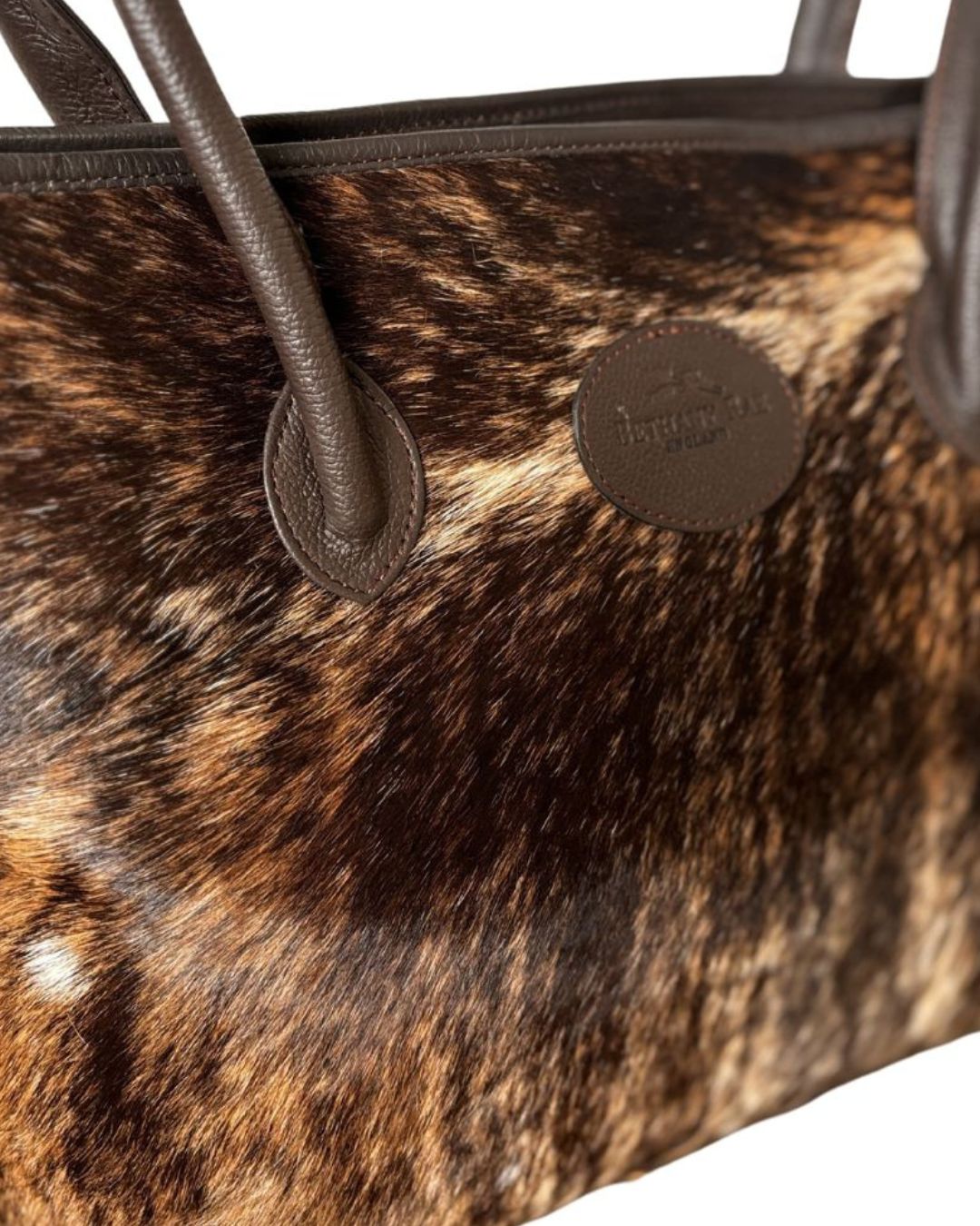 The Upton Cowhide Handbag - Brown