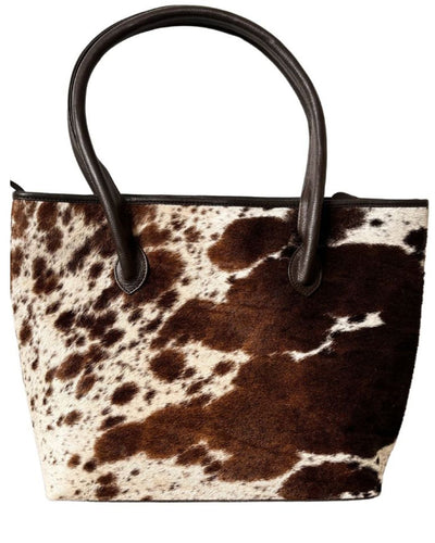 The Upton Cowhide Handbag - Brown