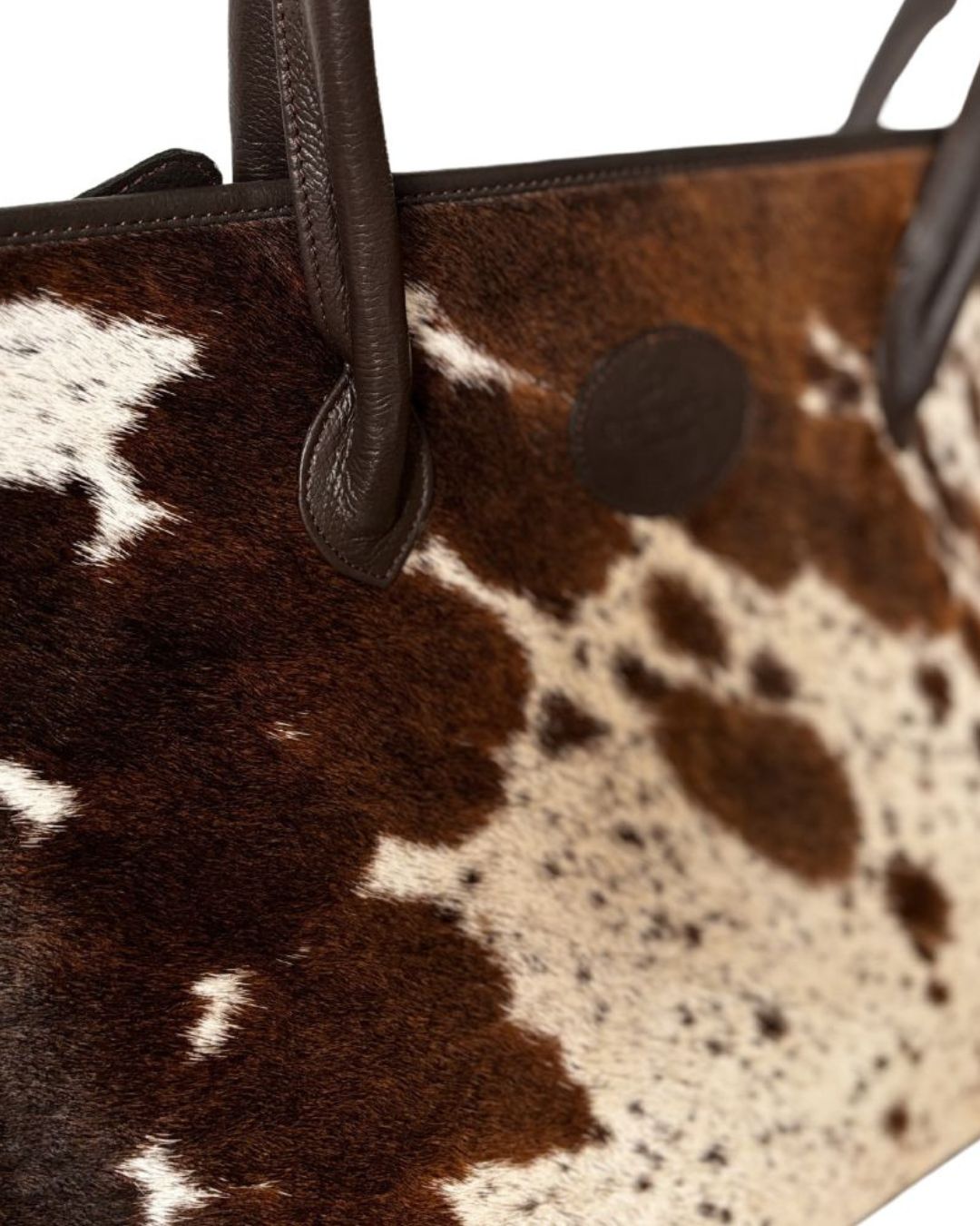 The Upton Cowhide Handbag - Brown