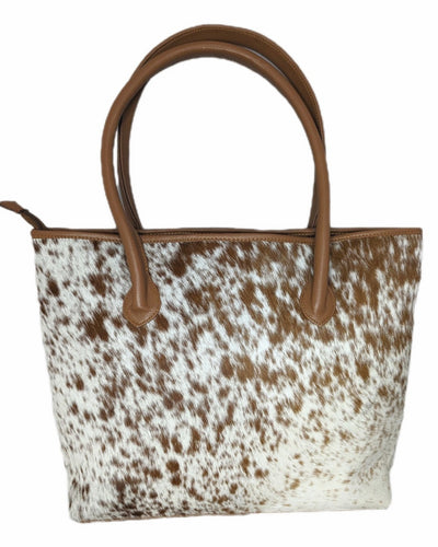 The Upton Cowhide Handbag - Caramel