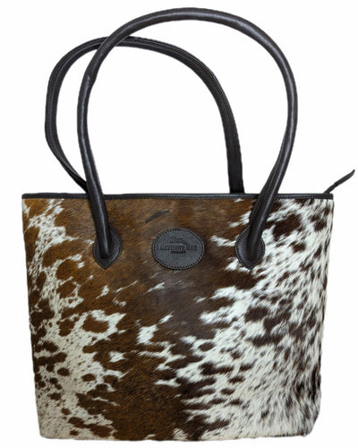 The Upton Cowhide Handbag - Brown
