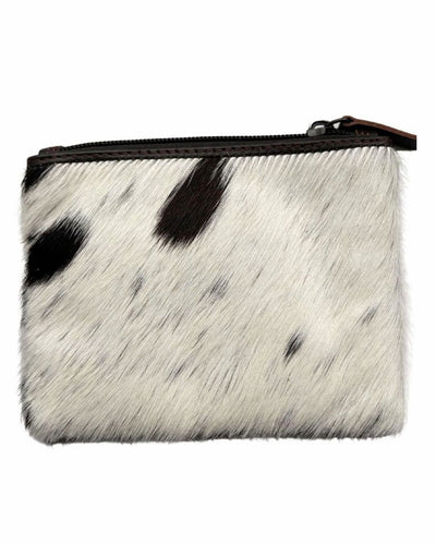 The Charlton Coin Cowhide Purse - Brown