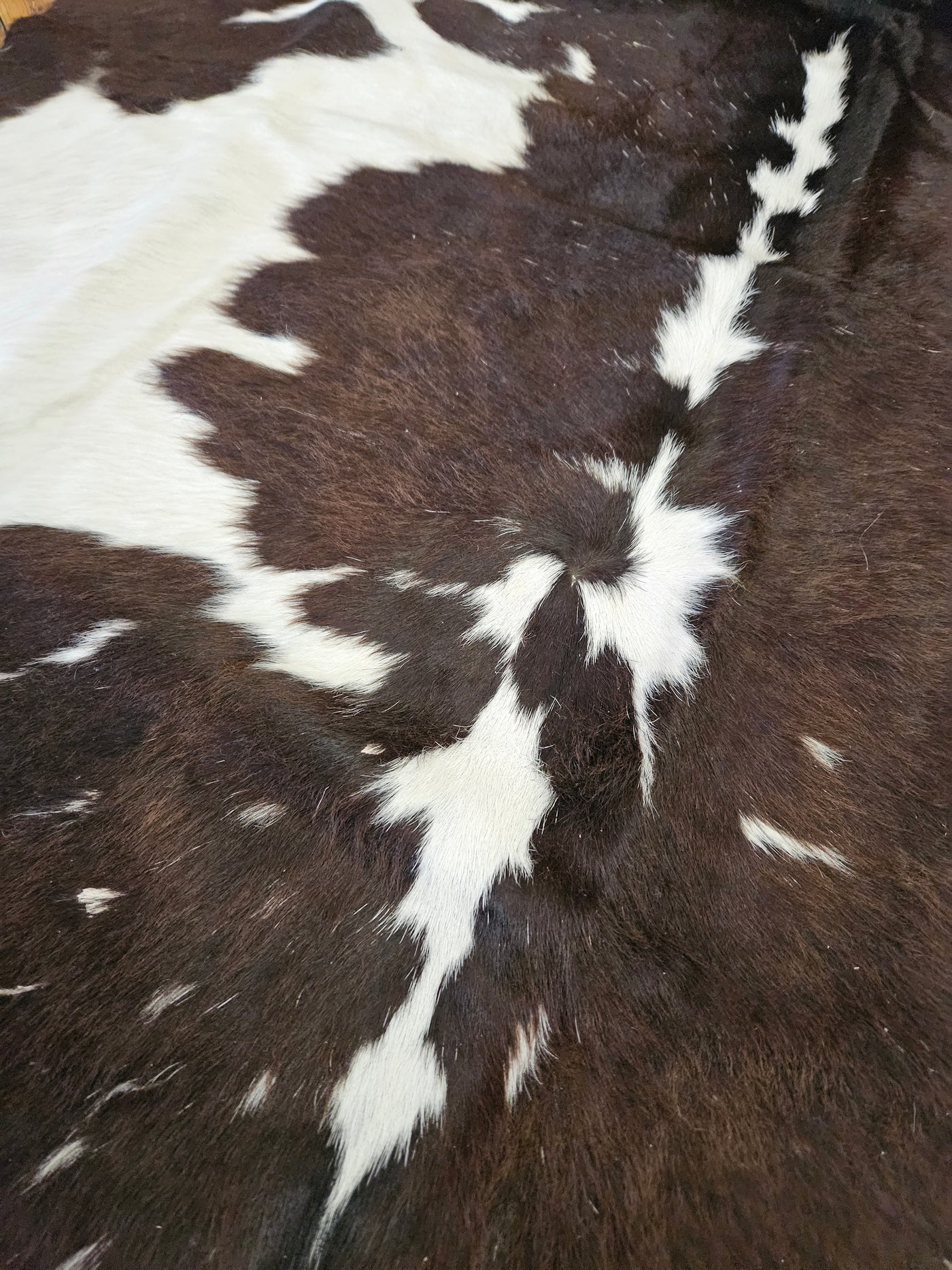 Black and Brown Cowhide Rug - Small