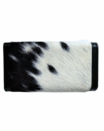 The Lytchett Cowhide Purse - Black