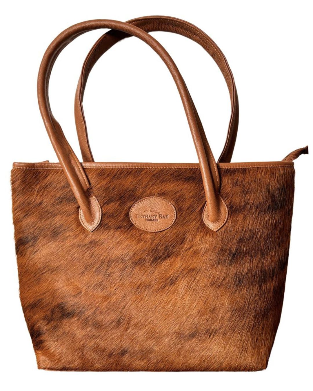 The Upton Cowhide Handbag - Caramel