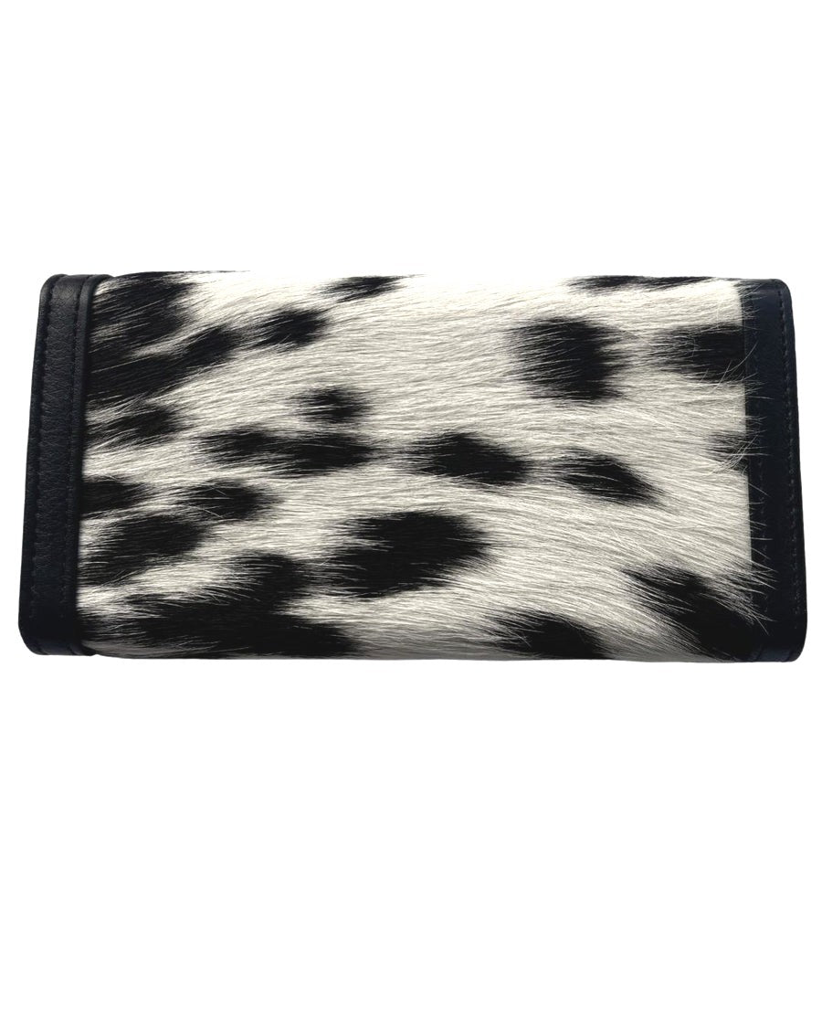 The Lytchett Cowhide Purse - Black