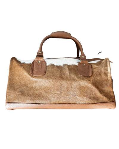 The Dorchester Cowhide Duffel - Caramel