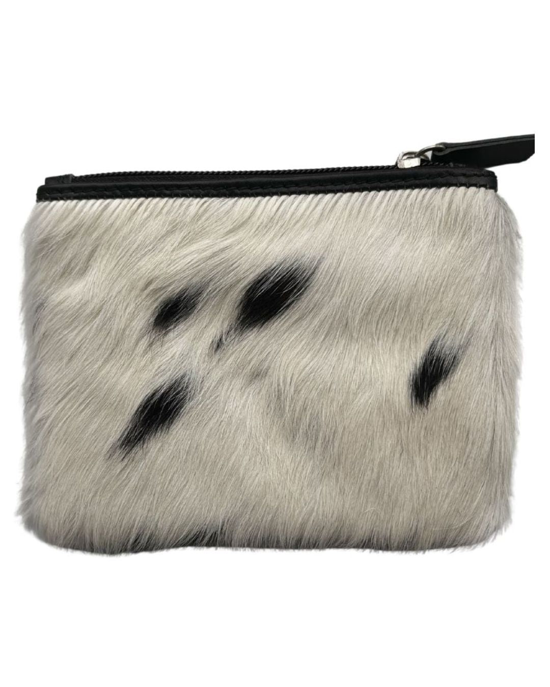 The Charlton Coin Cowhide Purse - Black