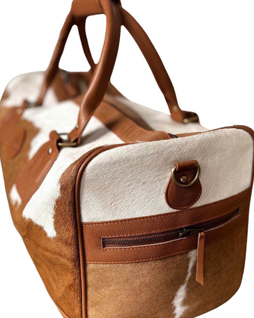 The Dorchester Cowhide Duffel - Caramel