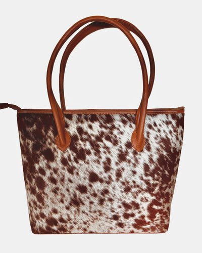 The Upton Cowhide Handbag - Caramel