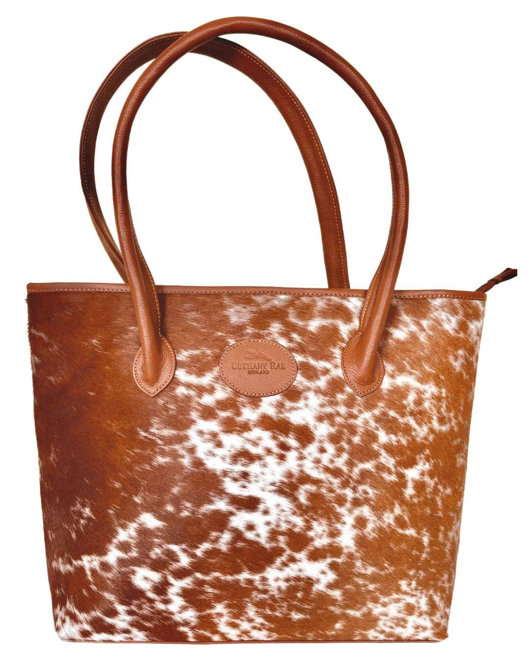 The Upton Cowhide Handbag - Caramel