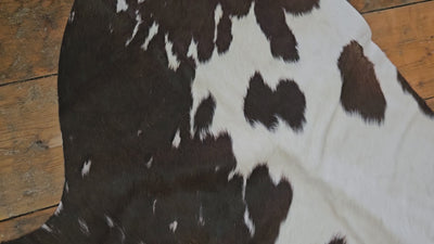 Black and Brown Cowhide Rug - Small