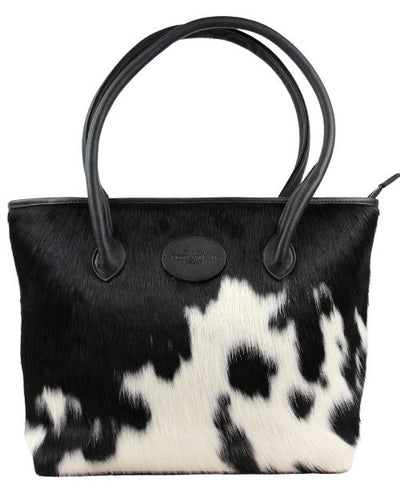 The Upton Cowhide Handbag - Black