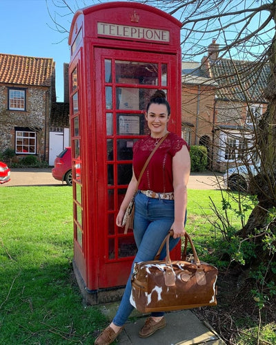 The Dorchester Cowhide Duffel - Caramel