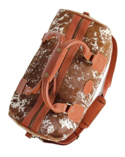 The Dorchester Cowhide Duffel - Caramel